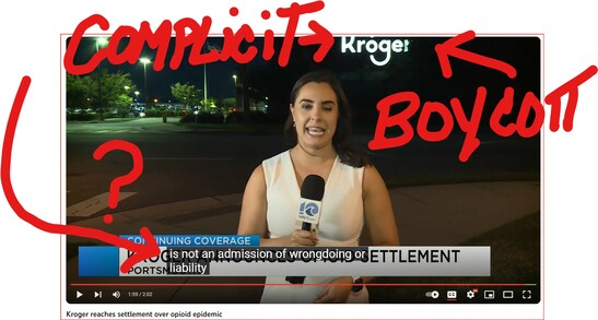 Good #Morning World | #International_Tech_News | 

💉  #Kroger #Reaches Agreement in Principle?? for Nationwide #Opioid_Settlement | AKA #DRUG_DEALERS IN #WHITE_LAB_COATS? 🥼

💊 #BOYCOTT_KROGER: YOU ARE #GUILTY BY #COMPLICITY! We have been posting online PUBLICALLY 24/7 since 2015. YOU all need to be #ARRESTED AND #THROWN IN #PRISON PRONTO! imho

💉 Listen up #Kroger and listen good! Im telling you the same as I told #PELOTON!

YOU #KILL A #CHILD OR #HUMAN_BEING IT will #NOT be #BUSINESS_AS_USUAL IN 2023, 2024, 2025 … forever..? 

~YOU GO #OUT_OF_BUSINESS! JUST LIKE #PELOTON~

🏴‍☠️ BTW TALKING OUT OF BOTH SIDE OF YOUR FACES IS DIQUSTING --just LIKE MOST LOSERS (AKA #COWARDS) resort to when they are GUILTY GUILTY GUILTY!!

Just ask JAMIE DIMON AT JP MORGAN.

SENT HIM #PACKING TOO!
#YOUR_NEXT!

You think you are ABOVE THE LAW but from where I am standing all I see is WEAK POMPOUS ASSESS who got caught with their finger in the candy jar and now TRYING TO PASS THE BUCK like the..

🐀 #WEASELS YOU REALLY ARE!! 

(CHECK #WEASEL_CLAUSES IN #CONTRACT IS #PROOF!)