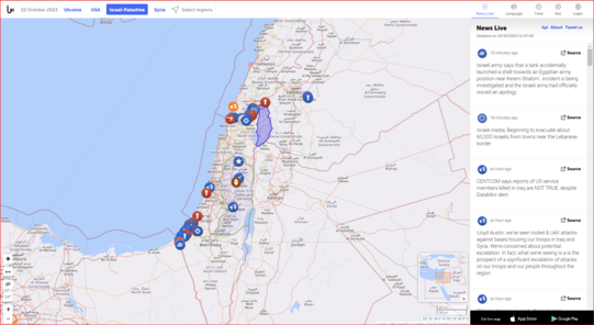 🔴 LIVE #SATTILITE COVERAGE | UPDATED AS OF OCTOBER 14, 2023 | 5:28 PM EST | 9:28 pm UTC

🇮🇱 #ISRAEL 🇵🇸 #PALESTINE #REAL_TIME (RT) #LIVE_MAP 

#ETHNIC_CLEANSING COVERAGE & UPDATES

This #WHITE_SUPREMACIST #CRIMINAL #LINDSEY_GRAHAM now calling for #PALESTINE_GENOCIDE??!

Look know further than #LINDSEY_GRAHAM for #SPEARHEADING ALL #DOMESTIC_TERRORISM!

* #LINDSEY_GRAHAM MUST BE #REMOVED FROM #OFFICE and ARRESTED!
FOR PROMOTING #WAR_CRIMES AGAINST #HUMANITY.

#PROMOTING THE #KILLING OF #INNOCENT_CHILDREN WHO ARE 50% OF THE #PALESTINE #POPULATION?

World Wide 🔴 LIVE NEWS

#Time to #Pull the #Plug on USA National News Media Stations!!

Updated on 22/10/2023 11:26:45

* 5 minutes ago
#Israeli_army says that a #tank accidentally launched a shell towards an #Egyptian_army position near #Kerem_Shalom , incident is being #investigated and the #Israeli_army had officially issued an #apology

* 6 minutes agoSource
Israeli #media: Beginning to #evacuate about 60,000 Israelis from towns near the #Lebanese_border

* 32 minutes ago
Service members killed in Iraq are NOT TRUE, despite DataMinr alert

* 27 minutes ago
#Lloyd_Austin: we've seen #rocket & #UAV_attacks against bases housing our troops in #Iraq and #Syria. We're concerned about potential #escalation. In fact, what we're seeing is a is the prospect of a #significant_escalation of #attacks on our #troops and our #people throughout the #region

* 28 minutes ago
#Blinken: #America is #ready if #Iran tries to escalate the #crisis

