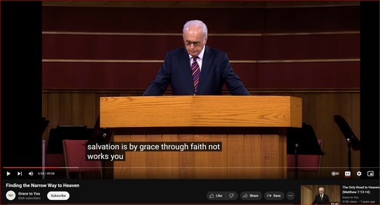 ✝️ #Finding the #Narrow_Way to #Heaven | #John_MacArthur’s | Pastor of 55 years California | 🇺🇸 #Grace_to_You.

Open your Bible to Matthew 7 Matthew 7

..THE 🇮🇱 #JEWS OF #JESUS #DAY WERE PART OF #religion of #human_achievement 🏆 🤑 and the #Lord began his #ministery by 
going into their #temple the most #sacred_place and
calling #it a #den_of_thieves and throwing people out did the same thing at the end
of his ministry #three years later he went into the temple and started #throwing_out the #money_changers and the
#buyers and #sellers and he said you've turned this which is supposed to be a
#house_of_prayer into a #den_of_thieves your religion is so #bad [THE #JEWS] #Jesus said that
not one stone is going to be left on another of this great temple that #Herod had built it's all gonna come #crashing_down 
#judgment will come and it came in 70 #AD when the #Romans came #sacked_Jerusalem and #leveled that #temple as
Jesus said would happen Jesus basically in the #Sermon on the #Mount earlier
#attacked the #prayers of the #Jews he attacked the #arms or the #giving of the Jews
he attacked their #ceremonies he attacked their #forms of #worship all of which were
#designed to earn God's #favor by some #work that they were doing #Romans 10:3