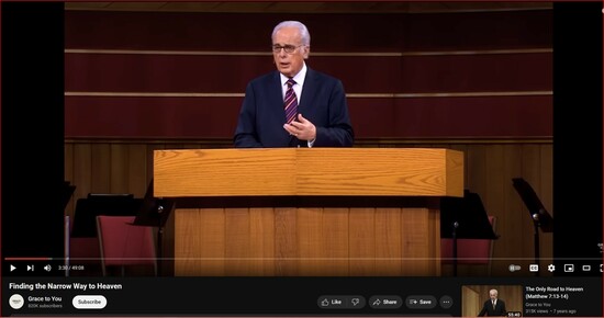 ✝️ #Finding the #Narrow_Way to #Heaven | #John_MacArthur’s | Pastor of 55 years California | 🇺🇸 #Grace_to_You.

Open your Bible to Matthew 7 Matthew 7

..THE 🇮🇱 #JEWS OF #JESUS #DAY WERE PART OF #religion of #human_achievement 🏆 🤑 and the #Lord began his #ministery by 
going into their #temple the most #sacred_place and
calling #it a #den_of_thieves and throwing people out did the same thing at the end
of his ministry #three years later he went into the temple and started #throwing_out the #money_changers and the
#buyers and #sellers and he said you've turned this which is supposed to be a
#house_of_prayer into a #den_of_thieves your religion is so #bad [THE #JEWS] #Jesus said that
not one stone is going to be left on another of this great temple that #Herod had built it's all gonna come #crashing_down 
#judgment will come and it came in 70 #AD when the #Romans came #sacked_Jerusalem and #leveled that #temple as
Jesus said would happen Jesus basically in the #Sermon on the #Mount earlier
#attacked the #prayers of the #Jews he attacked the #arms or the #giving of the Jews
he attacked their #ceremonies he attacked their #forms of #worship all of which were
#designed to earn God's #favor by some #work that they were doing #Romans 10:3